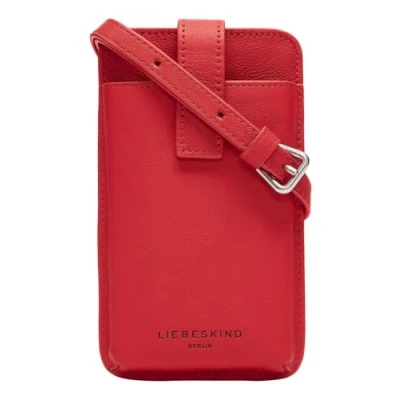 Afbeelding van LIEBESKIND BERLIN Leren Schoudertas mobiele telefoon Harris Mobile Pouch Radiant Rood