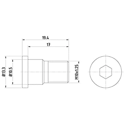 Afbeelding van HELLA 8DZ 355 209 071 Schroef, remschijf OPEL: Vectra C Caravan, Corsa D Hatchback, ALFA ROMEO: Giulietta Hatchback