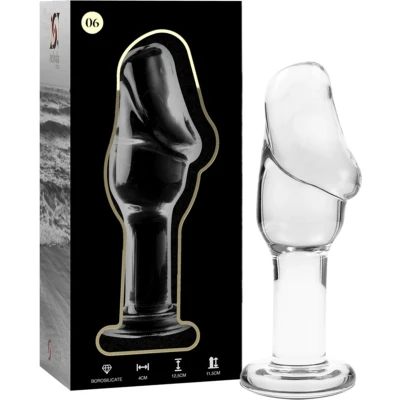 Afbeelding van NEBULA SERIES BY IBIZA MODEL 6 ANAL PLUG BOROSILICATE GLASS 12.5 X 4 CM CLEAR GLAS DILDO FANTASY ANALE SEX TOYS VOOR VROUWEN MANNEN