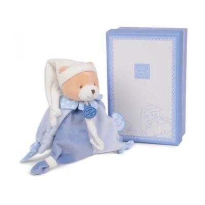 Afbeelding van DOUDOU ET COMPAGNIE Kers en Petit Chou Klittenband speenkoord Teddybeer