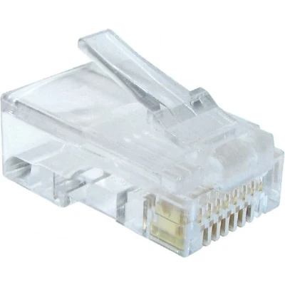 Afbeelding van RJ45 connector Cat6 UTP (Voor stugge kern, 100 stuks)