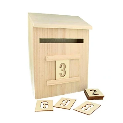 Image de Boite aux lettres en bois + chiffres artémio