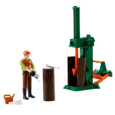 Image de Bruder Figurine bûcheron avec accessoires
