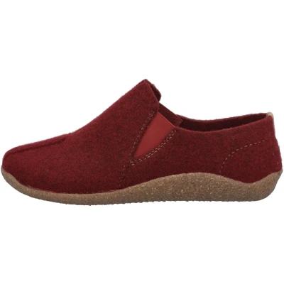 Afbeelding van Josef Seibel Vinny Pantoffels, Dames, Maat: 42, Bordeaux Vilten schaapswol