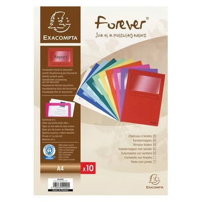 Image de Paquet 10 chemisesà fenetre forever® 22x31cm