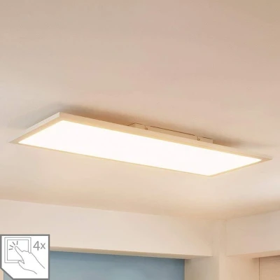 Afbeelding van Arcchio LED paneel met dimmer 1licht metaal, aluminium, PMMA H: 5.2 cm wit Inclusief lichtbron