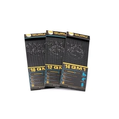 Afbeelding van Guru 4’’ QM1 Feeder Bayonet Barbless Eyed (8 pcs) Maat : Haak 10 0.19mm