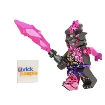Afbeelding van LEGO Ninjago Crystalized: Vengestone Guard Mini figuur met lans