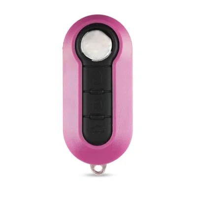 Afbeelding van ENERGY01 Autosleutelhoes compatibel met Fiat 500, 500L, Bravo, Doblo, Panda, Punto, Stilo, Lancia &amp; Iveco Daily, sleutelhoes 3 knoppen, lemmet model SIP22 (kleur fuchsia)