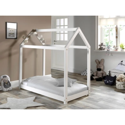 Afbeelding van LUCEVI Cabane Peuter Bed Hout Wit 146x78x132cm