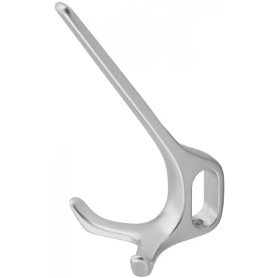 Afbeelding van Hermeta Hoed/jashaak dubbel Gardelux 1 127x72x77mm gegoten aluminium naturel