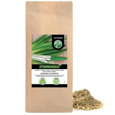 Afbeelding van Gesneden citroengras (1 kg), citroengras, thee met delicaat gedroogde citroengrasthee, 100% puur en natuurlijk
