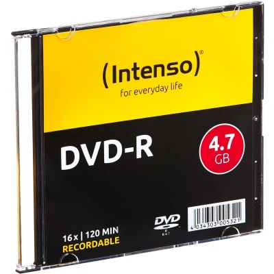 Afbeelding van Intenso 4101652 DVD R disc 4.7 GB 10 stuk(s) Slimcase