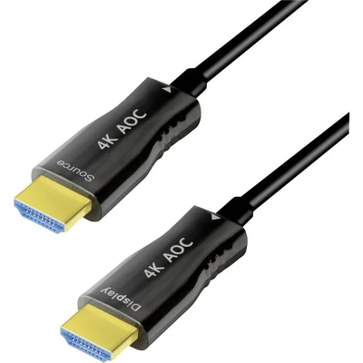Afbeelding van LogiLink HDMI AV Aansluitkabel [1x stekker 1x stekker] 30 m Zwart