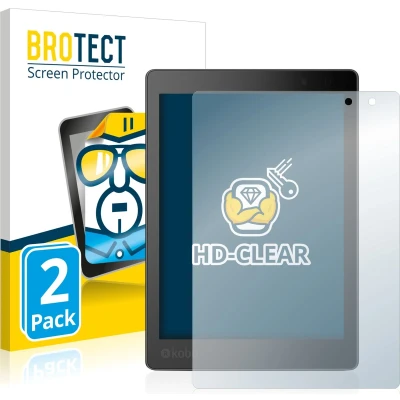 Afbeelding van BROTECT Screenprotector voor Kobo Aura One Folie Beschermfolie transparant (2 Stuks)