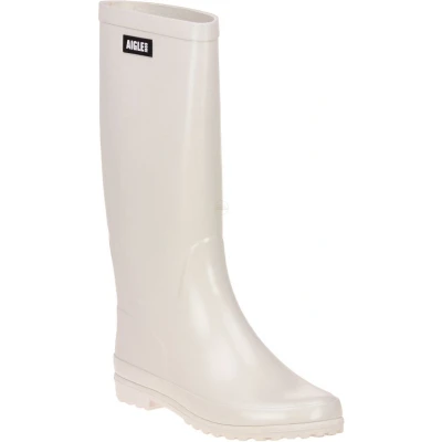 Afbeelding van Aigle Eliosa Regenlaarzen, Dames, Maat: 38, Beige Rubber/ textiel