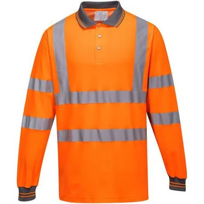 Image de Polo haute visibilité en coton à manches longues S271 Portwest