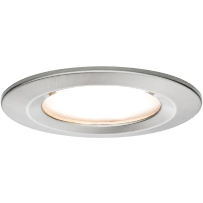 Afbeelding van Paulmann Nova Inbouwlamp voor badkamer Set van 3 stuks LED 18 W IP44 IJzer (geborsteld)