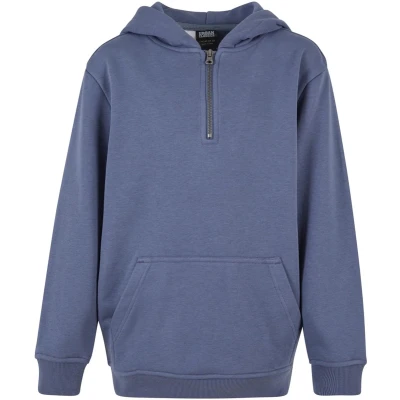 Afbeelding van Urban Classics BOXY ZIP Hoody Hoodie voor kinderen, Maat: 158/164, Vintageblue