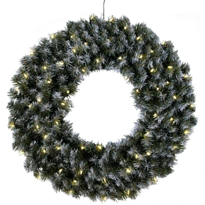 Afbeelding van Verlichte Kerstkrans Edmonton 70cm