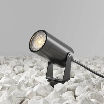 Afbeelding van Maytoni Scope prikspot, zwart, aluminium, IP65