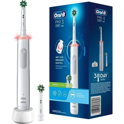 Afbeelding van Oral B Pro 3 3000 Wit Elektrische Tandenborstel