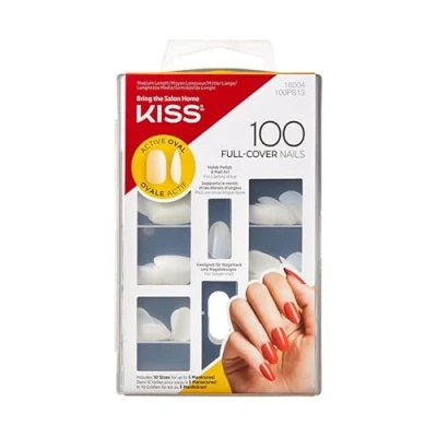Afbeelding van Kiss 100 Full Cover Nails Active Oval