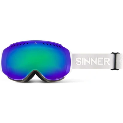 Afbeelding van Sinner EMERALD skibril Wit Groene Lens