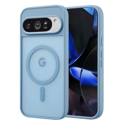 Afbeelding van imoshion Hoesje Geschikt voor Google Pixel 9 Pro, Color Guard Backcover MagSafe Lichtblauw