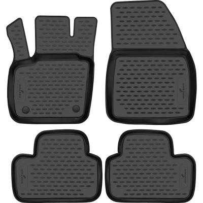 Afbeelding van WALSER XTR 75304 Vloermatset Waterdicht Rubber voor en achter zwart Op maat gemaakt
