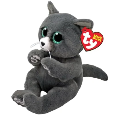 Image de Peluche TY Beaniee Bellies Binx le chat 15 cm