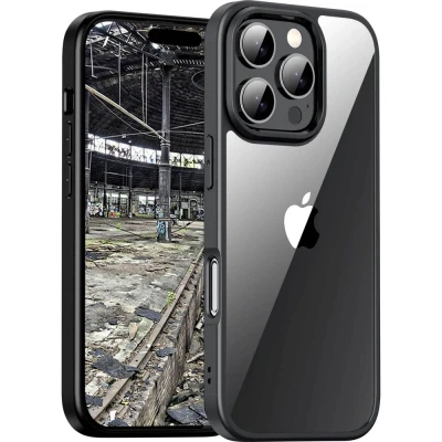 Afbeelding van JT Berlin BackCase Pankow Hybrid Backcover Apple iPhone 16 Pro Zwart, Transparant Inductieve lading