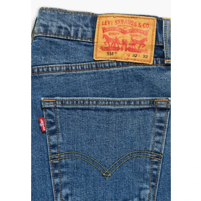 Afbeelding van Levi&#039;s heren 514 straight leg jeans met medium wassing in de kleur Indigo, maat: W30/L32