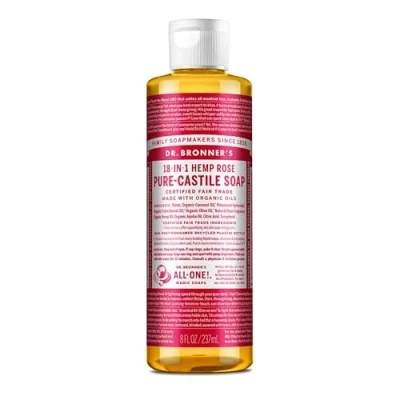 Afbeelding van Dr. Bronner&#039;s 18 in 1 biologische vloeibare zeep met pure henneproos uit Castilië, 237 ml