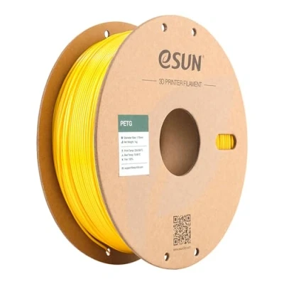 Afbeelding van eSun PETG filament 1,75 mm, 3D printer, maatnauwkeurigheid +/ 0,05 1 kg (2.2 LBS) printfilamentspoel voor effen geel