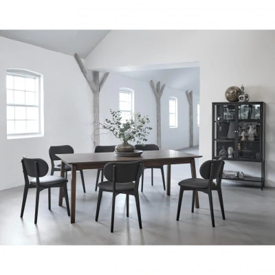 Afbeelding van Oskar uitschuifbare eettafel 95x190 290 cm bruin