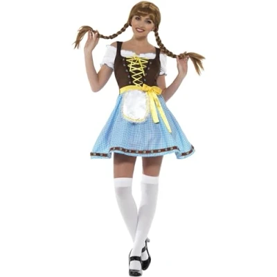 Afbeelding van Boeren Tirol &amp; Oktoberfest Kostuum Olga Sexy Dirndl Vrouw Medium Bierfeest Verkleedkleding