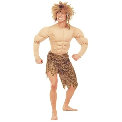 Afbeelding van &quot;Gespierd jungle man kostuum voor heren Verkleedkleding Small&quot;
