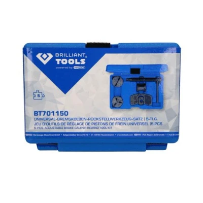 Afbeelding van Brilliant Tools BT701150 Universele remzuiger terugstelgereedschapsset, 5 delig