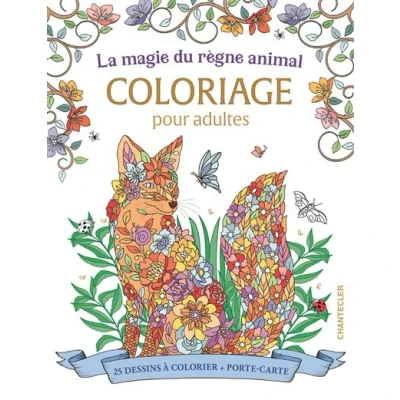 Image de La magie du règne animal Coloriage pour adultes (avec boîte porte carte)