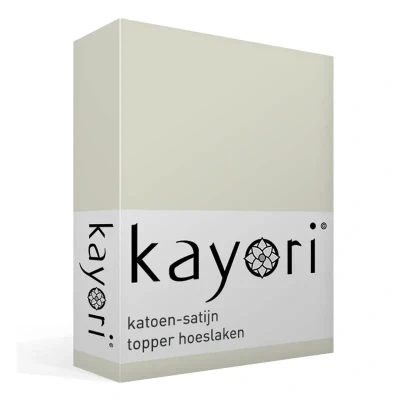 Afbeelding van Kayori Edo topperhoeslaken katoensatijn Champagne 90/220 (Kleur: Champagne)