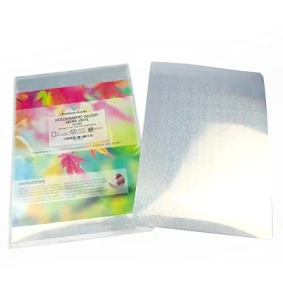 Afbeelding van Evergreen Goods stickers, holografisch vinyl, A4, met glitter, inkjetdesign, 10 stuks