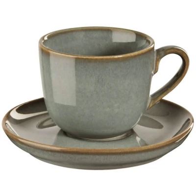 Afbeelding van ASA Selection Koffiekopje met Schotel Saisons Eucalyptus 230 ml