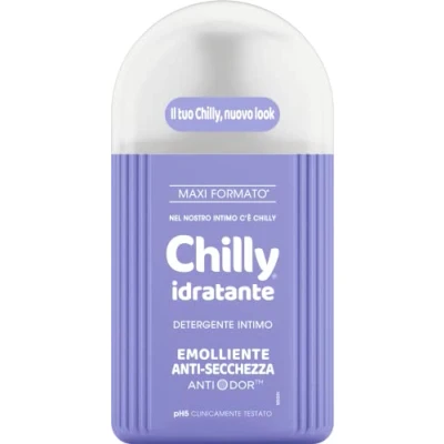 Afbeelding van Chilly, intieme reiniger, hydraterend, verzachtend tegen droogheid, met anti geur, voor hygiëne, verrijkt glycerine verzachtende eigenschappen, pH 5, klinisch getest, 300 ml
