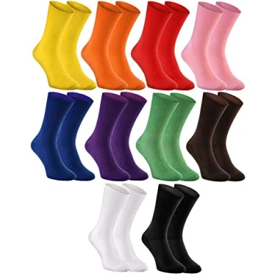 Afbeelding van Rainbow Socks Dames herensokken, antibacterieel, 10 x mix