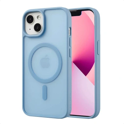 Afbeelding van imoshion Hoesje Geschikt voor iPhone 14 / 13 Color Guard Backcover MagSafe Lichtblauw