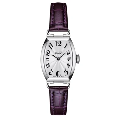 Afbeelding van Tissot Heritage Porto Small Lady T1281091603200 Horloge Leer Paars Ø 25 mm