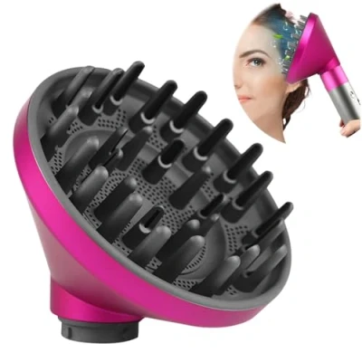 Afbeelding van Dxyue Diffuser voor Dyson Airwrap Styler HS01 HS05, verandert je kapper in een haardroger (rozerood)