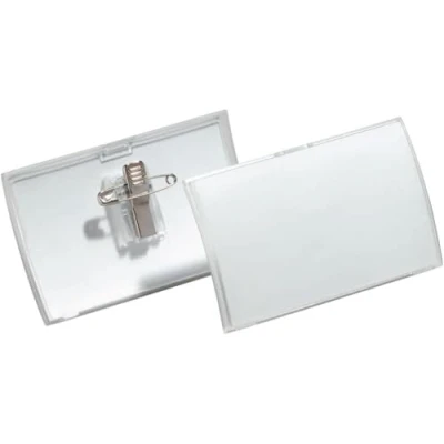 Afbeelding van Durable Badge Met Combiclip Click Fold, Ft 40 X 75 Mm, Doos Van 25 Stuks