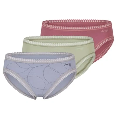 Image de sloggi Women&#039;s GO Crush Hipster C3P Lot de 3 slips pour femme Multicolore 8 Taille S, Plusieurs couleurs : 8, S
